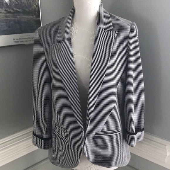 Anthropologie Jackets & Blazers - Willow & Clay ( Anthro) NWOT Black/White Blazer M